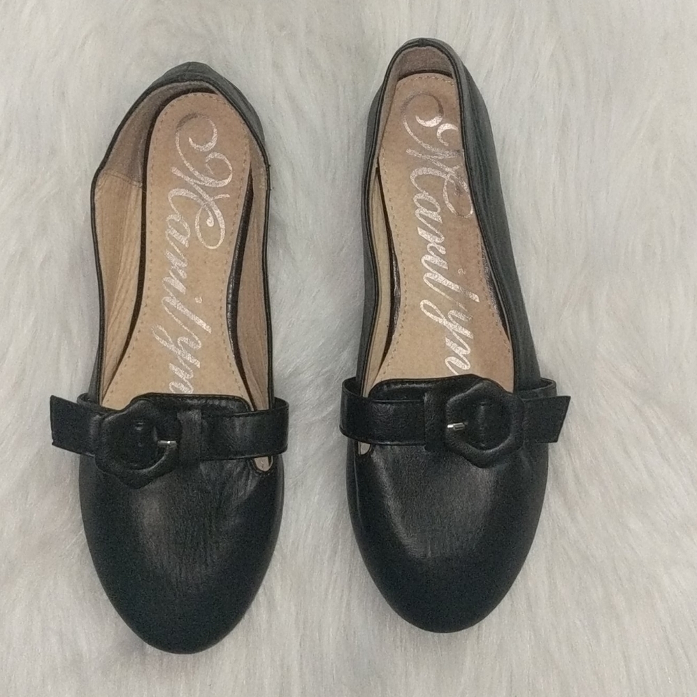 MARILYN MODA Escolar Black Slip On Flats